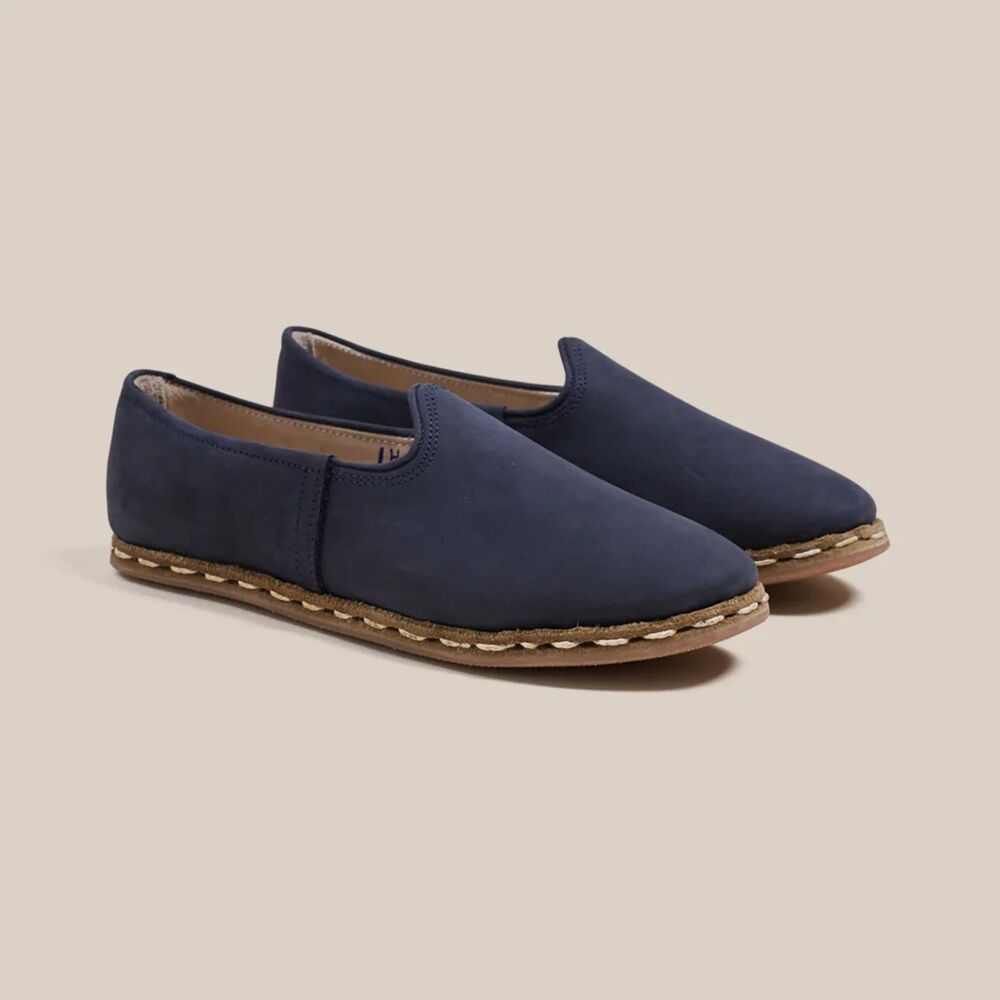 Sabah Baleen Blue Turkish Loafer Slippers Shoes Men's Size EU 39M US 8